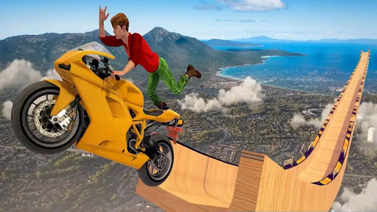 impossible ramp bike stunt tricks racing 3d